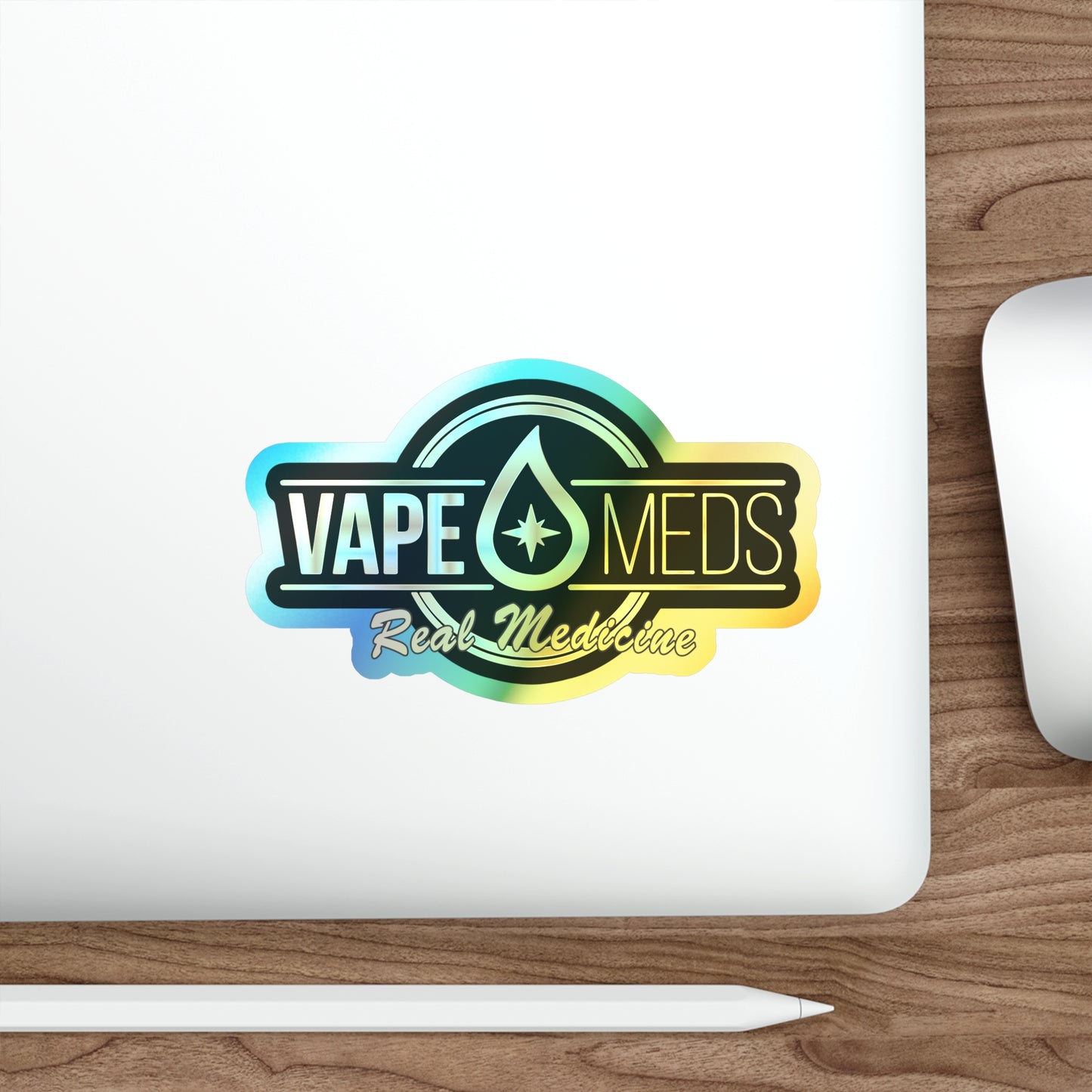 VapeMeds® Holographic Die-cut Stickers